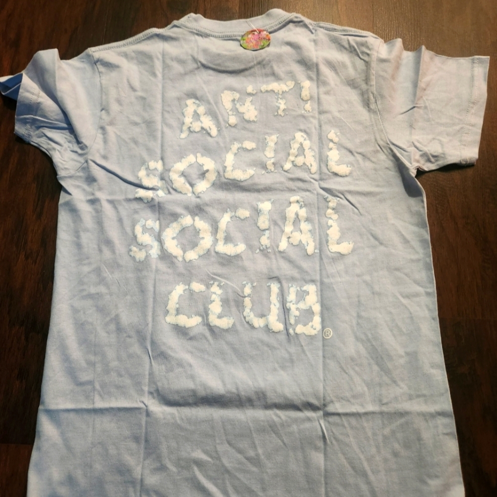 Anti Social Social Club Partly Cloudy Tee Blue Men's Size M